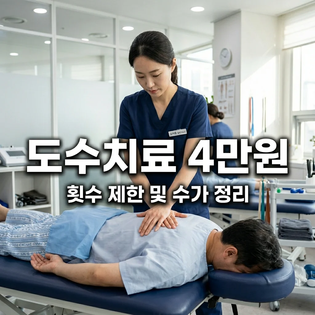 도수치료 가격 4만원대 통일! 횟수 제한과 관리급여 핵심 정리