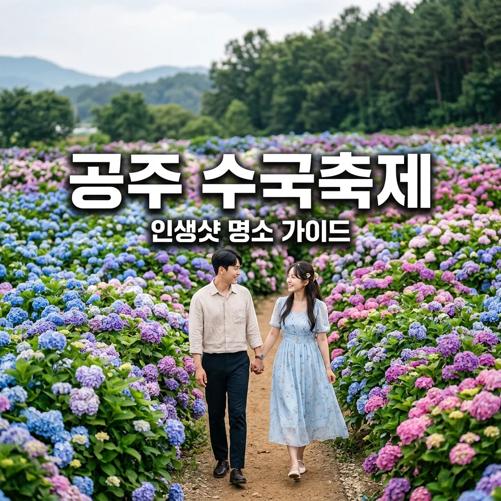 공주 수국축제 2026 일정 및 주차 꿀팁: 유구색동수국정원 인생샷 명소 총정리
