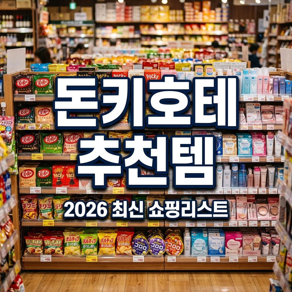 돈키호테 추천템 BEST 20! 2026년 최신 일본 쇼핑리스트 & 할인쿠폰 팁