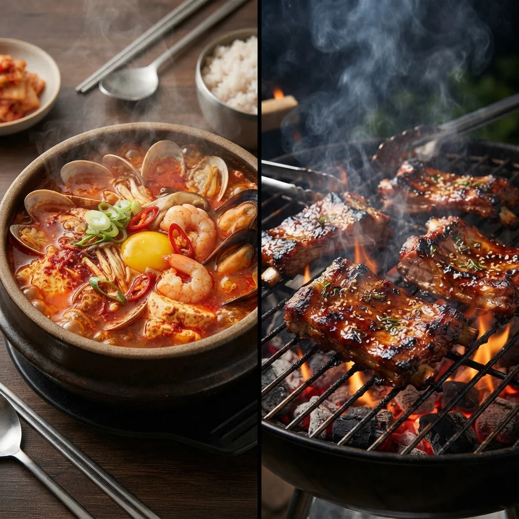 짜글이 vs 박포갈비, 무엇을 먹을까?