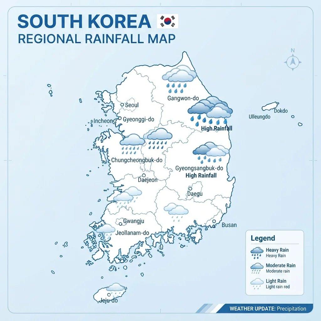 지역별 2026년 장마 시작일 및 예상 종료일