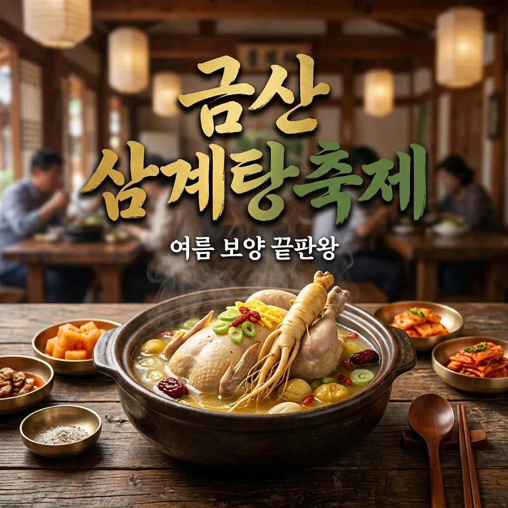금산 삼계탕축제 2026 일정부터 먹거리, 물놀이 꿀팁까지 완벽 정리