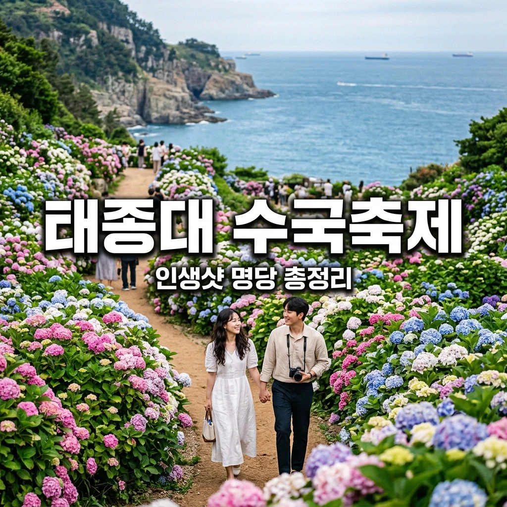 태종대 수국축제 2026 실시간 개화 상황! 다누비열차 이용 및 방문 꿀팁