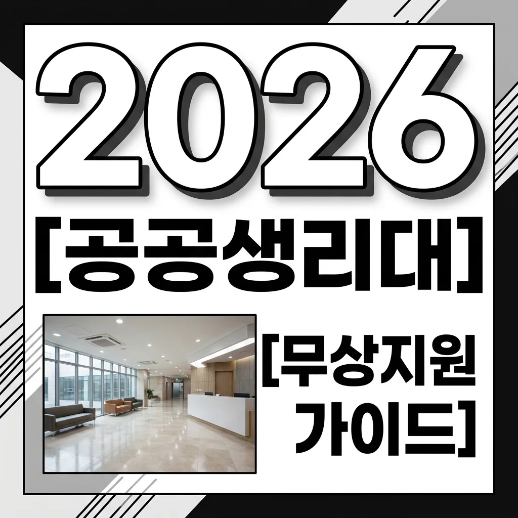 공공생리대 지원사업 총정리: 2026년 무상 지원 대상 및 이용방법