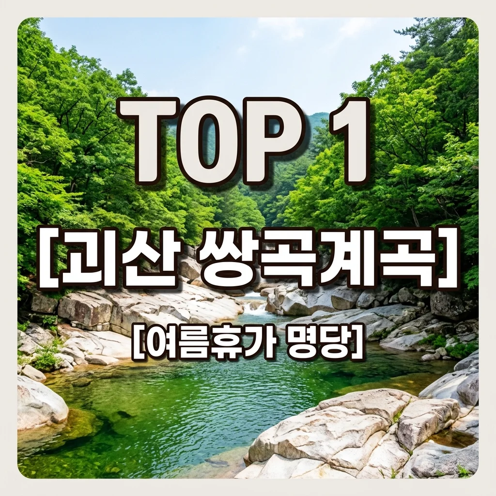 괴산 쌍곡계곡 완벽 가이드: 주차, 평상 대여, 명당 포인트 총정리