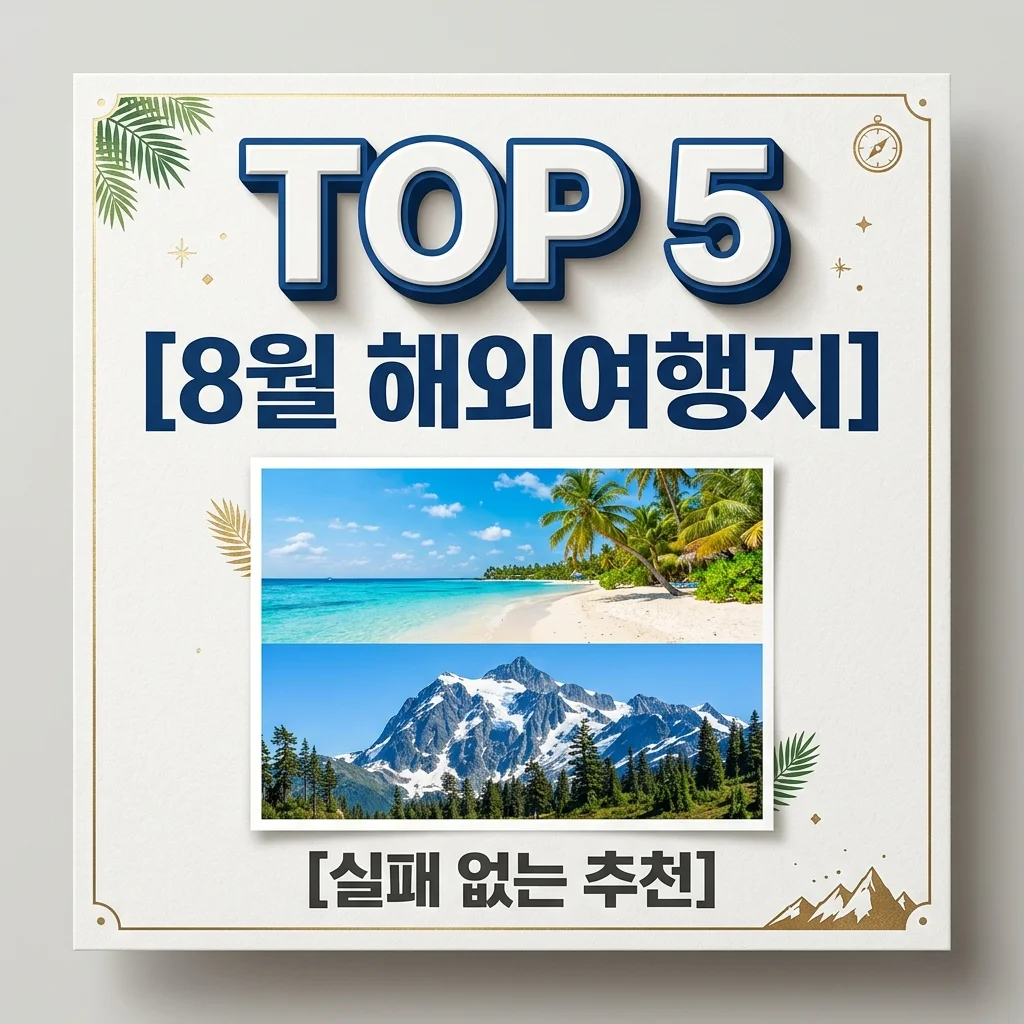 8월 해외여행지 추천 TOP 5! 날씨 실패 없는 인생 여행지는?