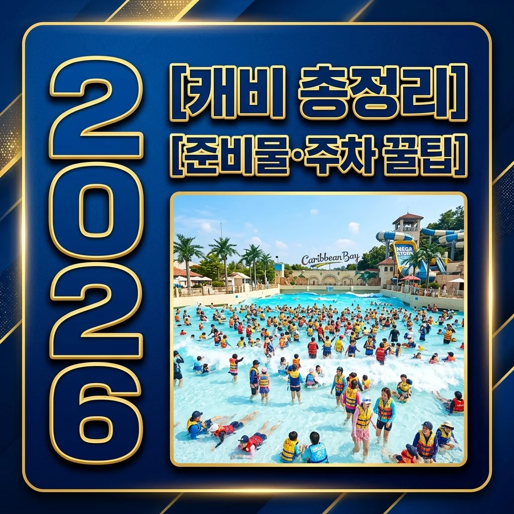 캐리비안베이 2026 완벽 가이드: 준비물, 주차, 할인 및 음식물 반입 꿀팁 총정리