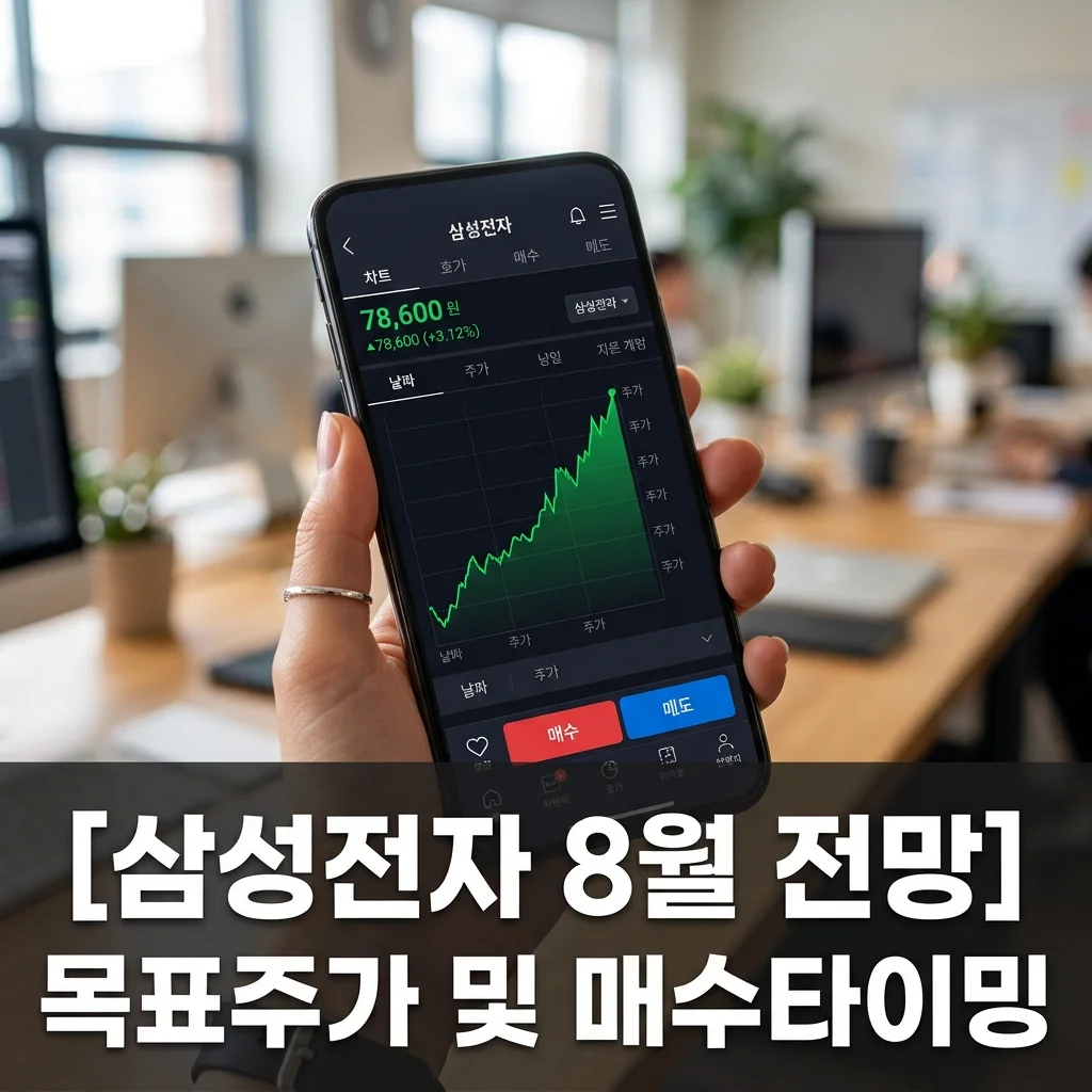 삼성전자 주가 8월 전망: HBM4 호재와 목표 주가 매수 타이밍 총정리