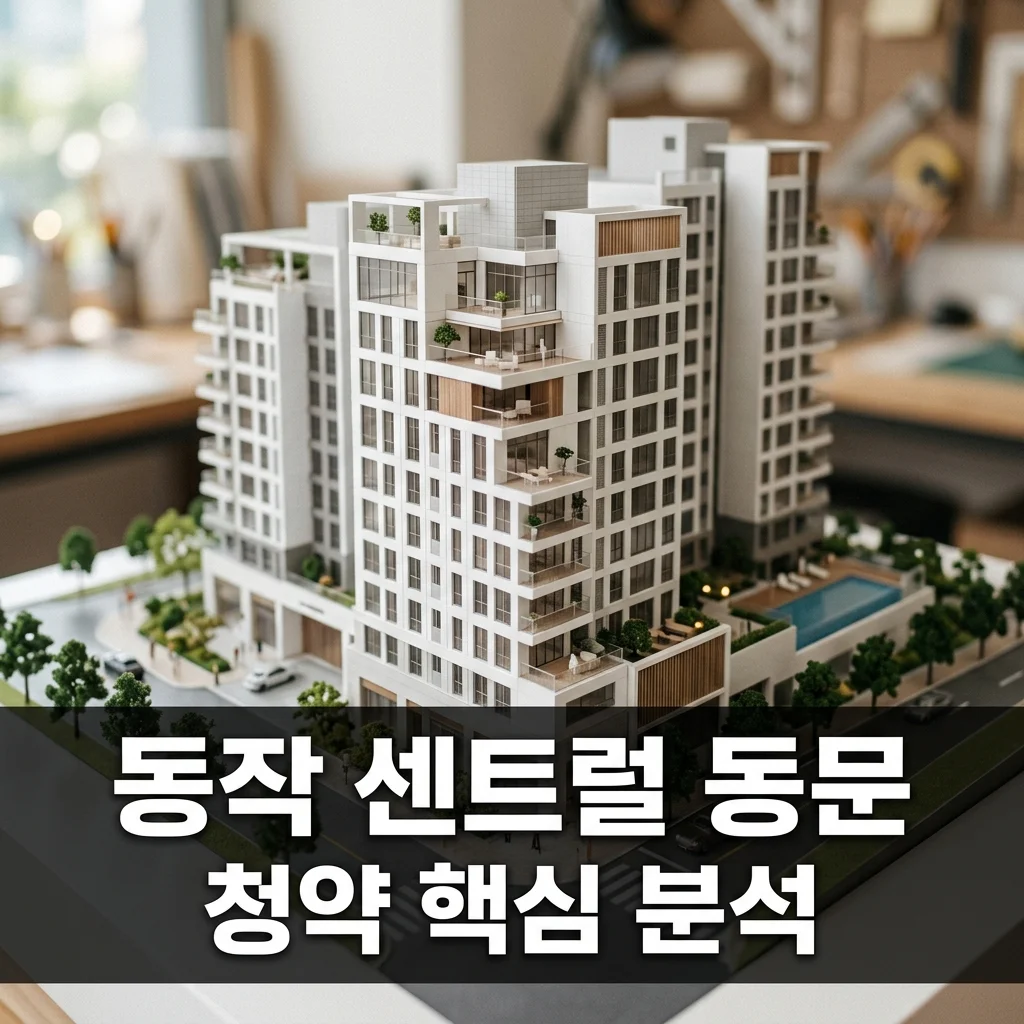 동작 센트럴 동문 디 이스트 분양가 입지 및 청약 전략 완벽 분석