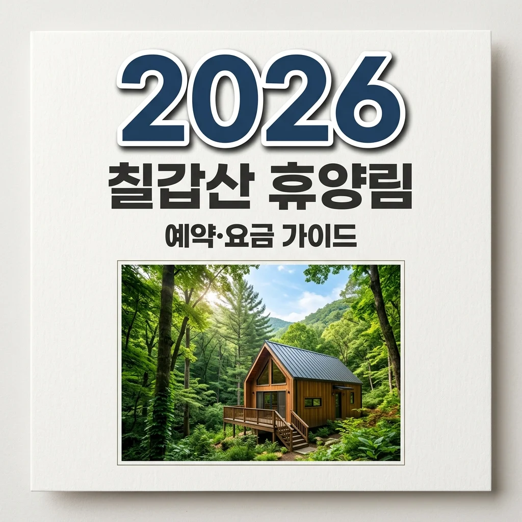 칠갑산자연휴양림 예약 방법 및 요금 총정리! 물놀이·캠핑 꿀팁까지