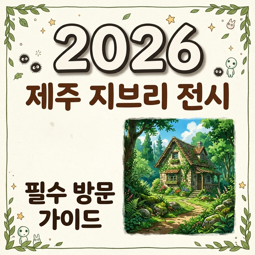 제주 지브리 전시 완벽 가이드: 티켓 예약부터 도토리숲 굿즈까지 총정리