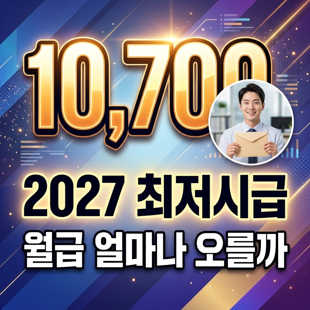 2027년 최저시급 10,700원 확정! 월급 계산 및 주휴수당 완벽 정리