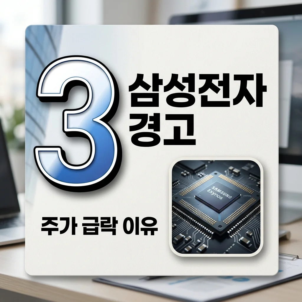 삼성전자 주가 급락, 외신이 경고한 3가지 위험 신호와 대응 전략