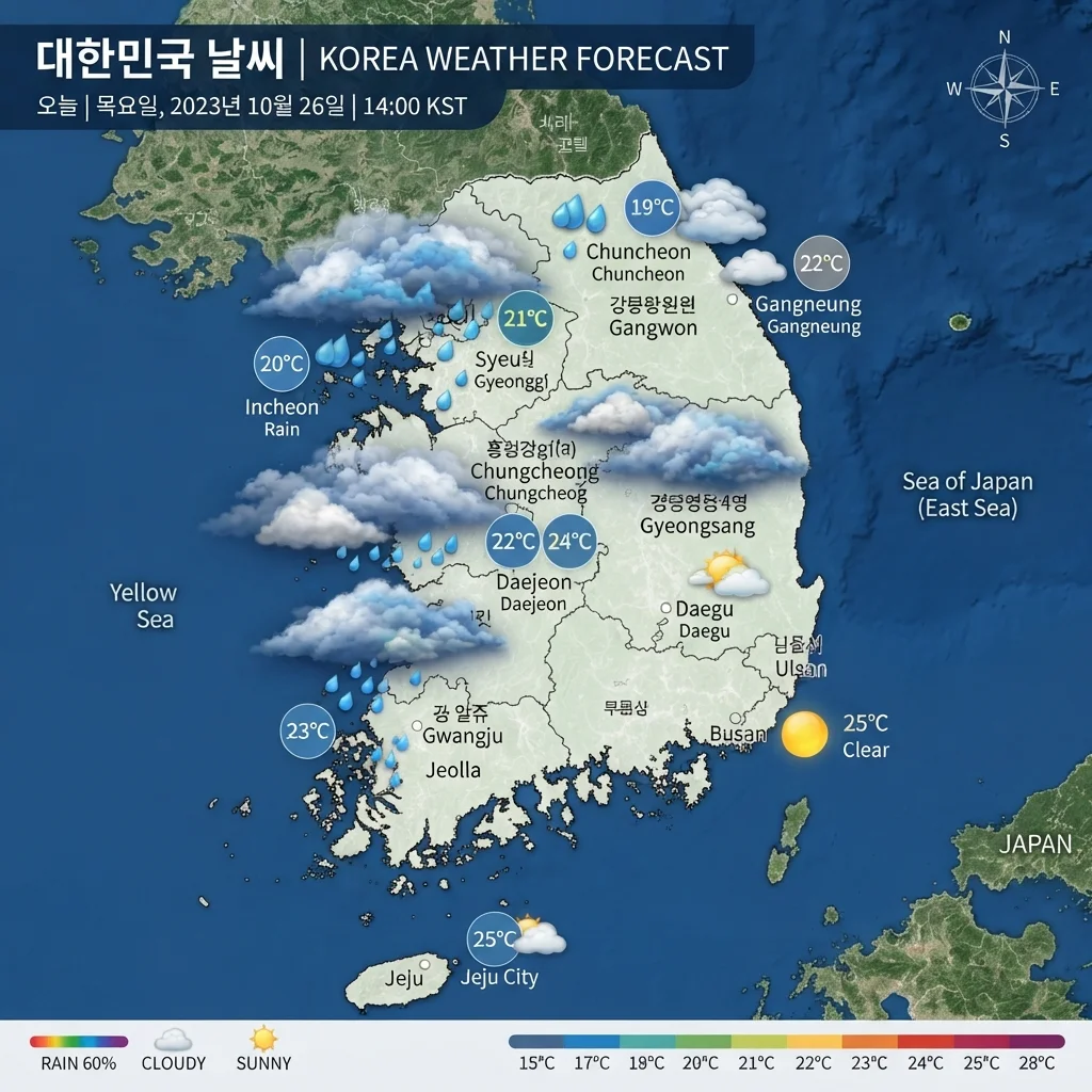 지역별 2026년 장마 예상 시기 비교