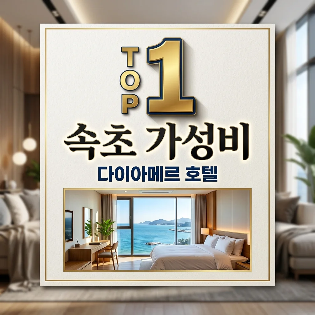 다이아메르 호텔 속초 예약 전 필독! 오션뷰 가성비 숙소 완벽 분석