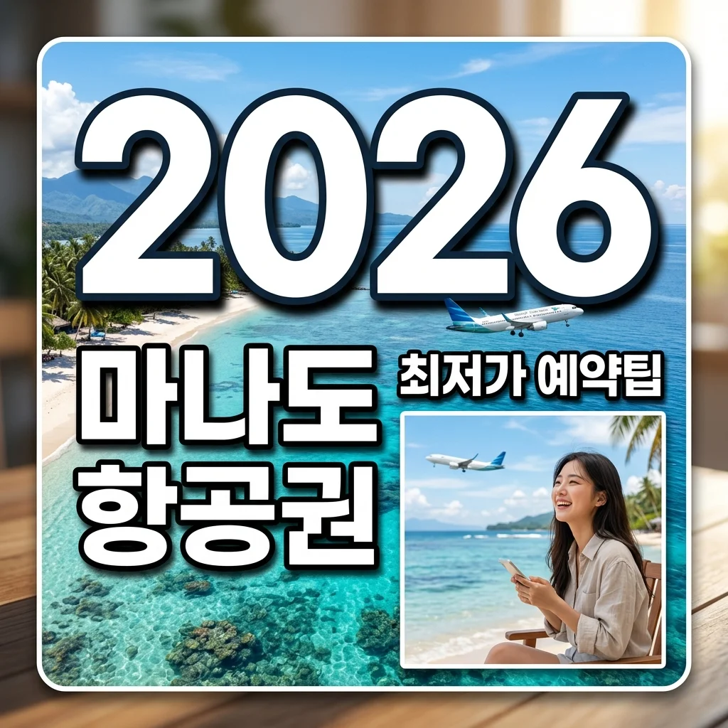 마나도 항공권 예약 가이드: 직항 찾는 법부터 최저가 꿀팁까지