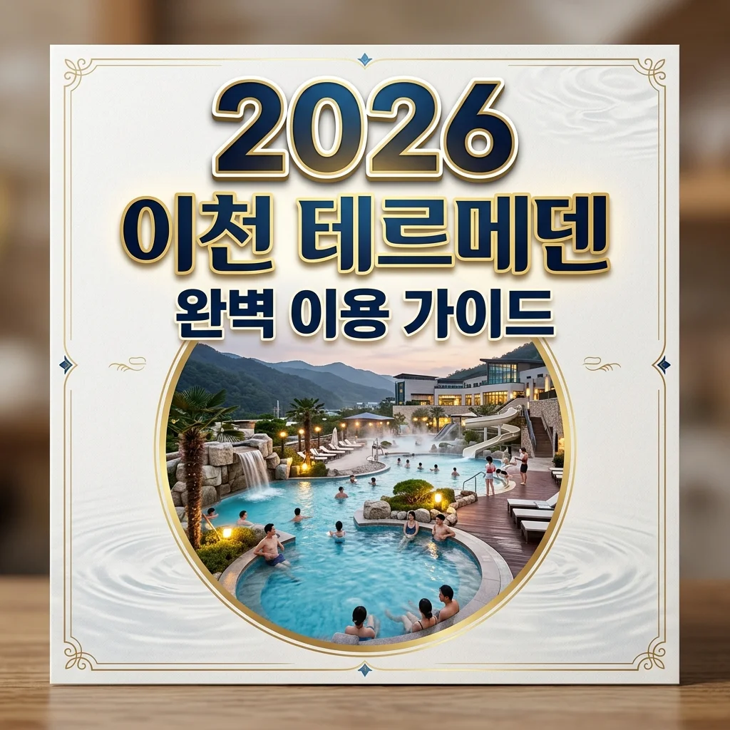 이천 테르메덴 완벽 가이드: 2026 최신 요금, 필수 준비물, 꿀팁 총정리!