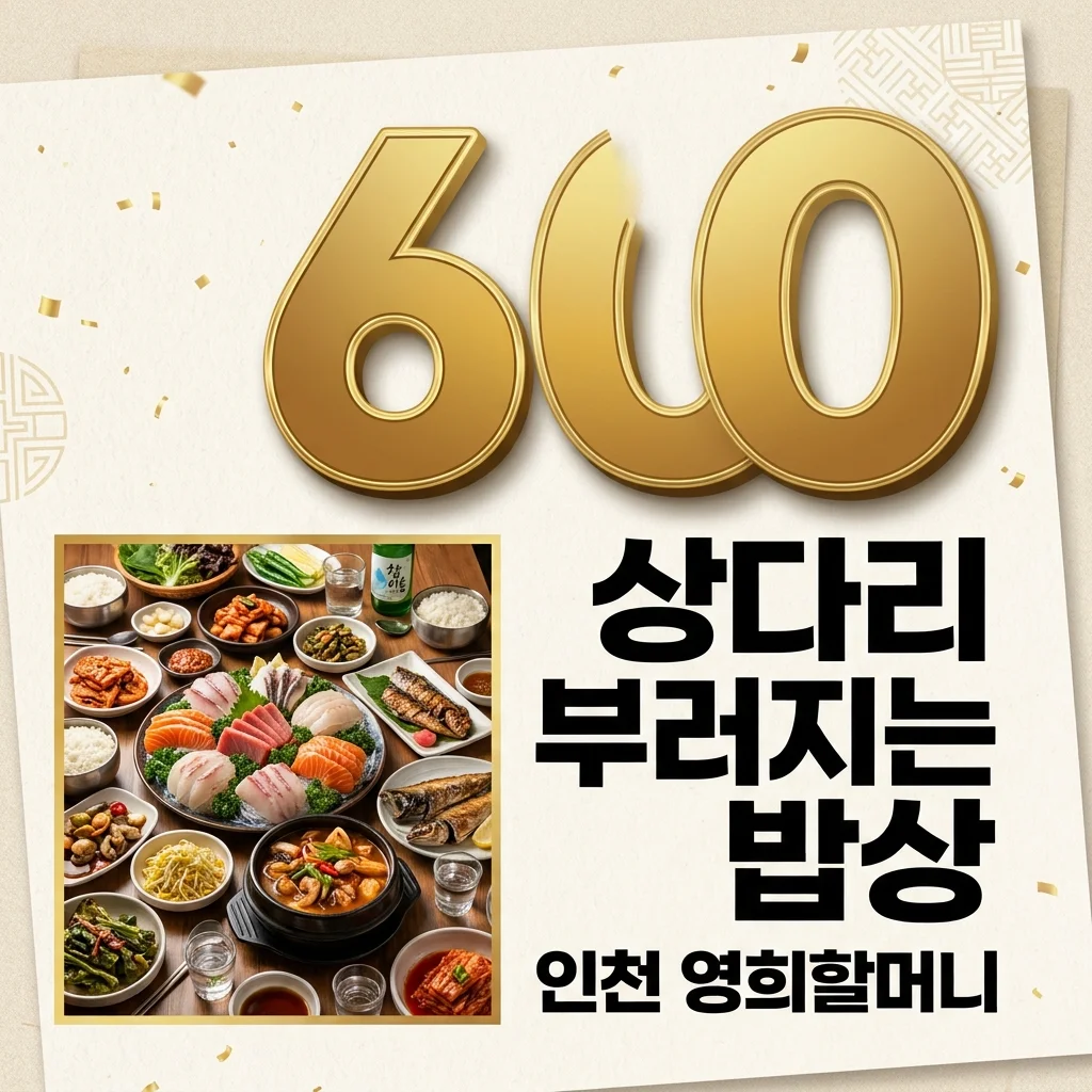 영희할머니의60첩밥상 인천 연안부두 생생정보 맛집 위치 메뉴 총정리