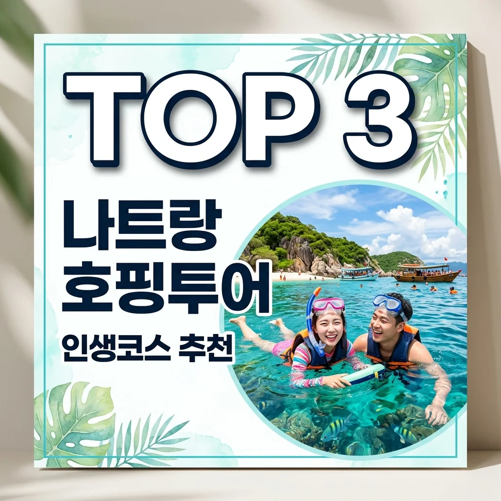나트랑 호핑투어 완벽 가이드: 럭셔리 vs 가성비 비교 및 필수 준비물