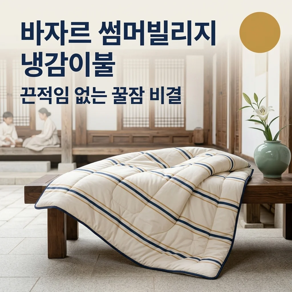 [네이버단독] 바자르 썸머빌리지 냉감이불, 끈적임 없는 꿀잠 비결! 가성비 끝판왕일까?