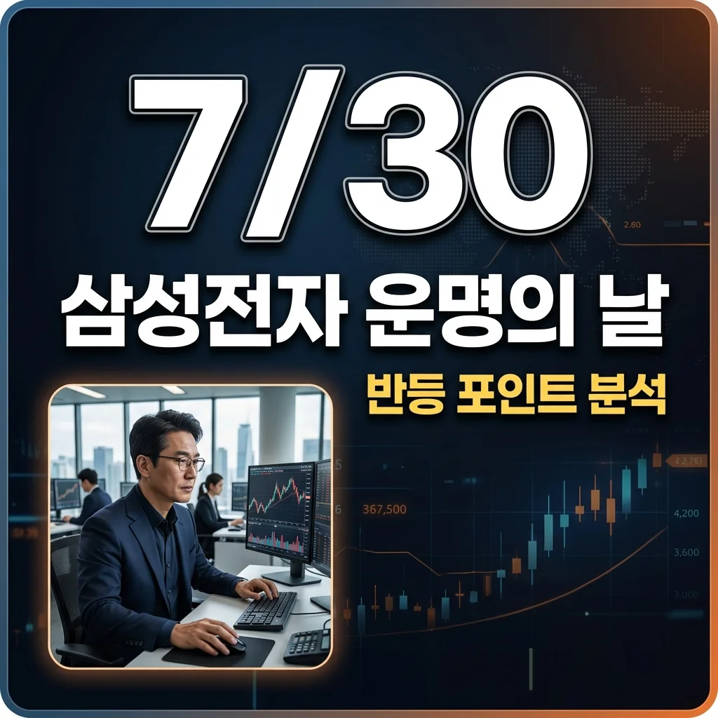 삼성전자 주가 7월 30일 주목 이유, 89조 벌고도 하락한 진짜 원인은?