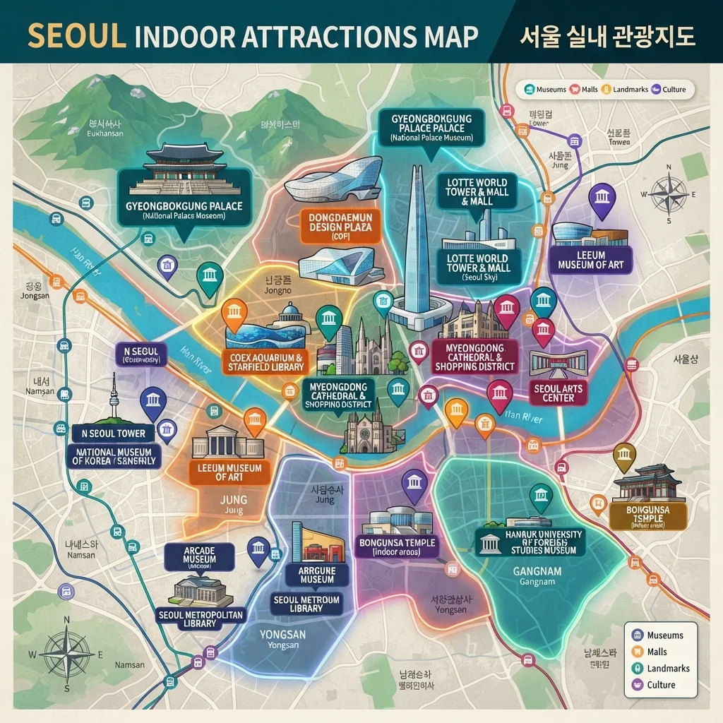 한눈에 보는 서울 실내 놀거리 추천 리스트