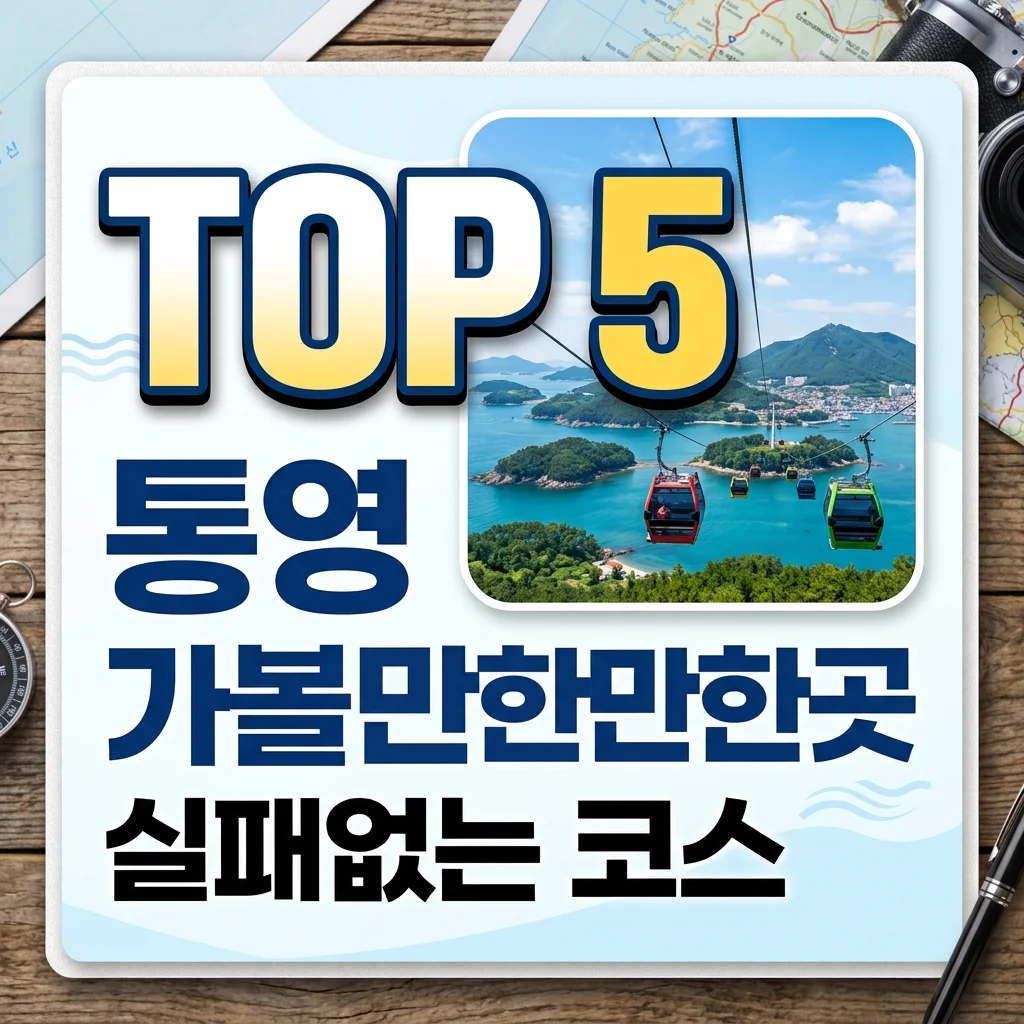 통영 가볼만한곳 BEST 5! 실패 없는 1박 2일 여행 코스 및 할인 꿀팁
