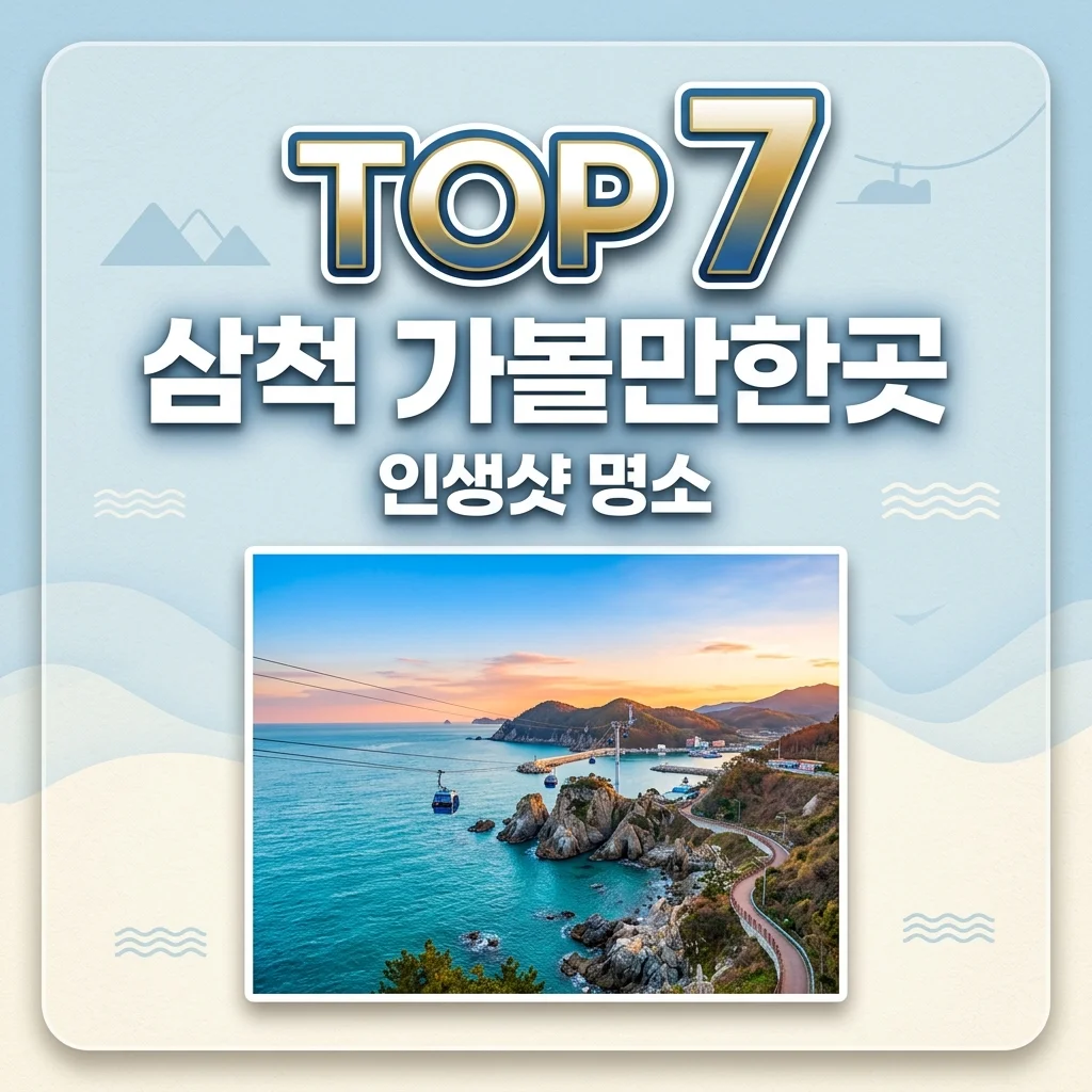 삼척 가볼만한곳 TOP 7: 인생샷 명소부터 힐링 코스까지 완벽 정리