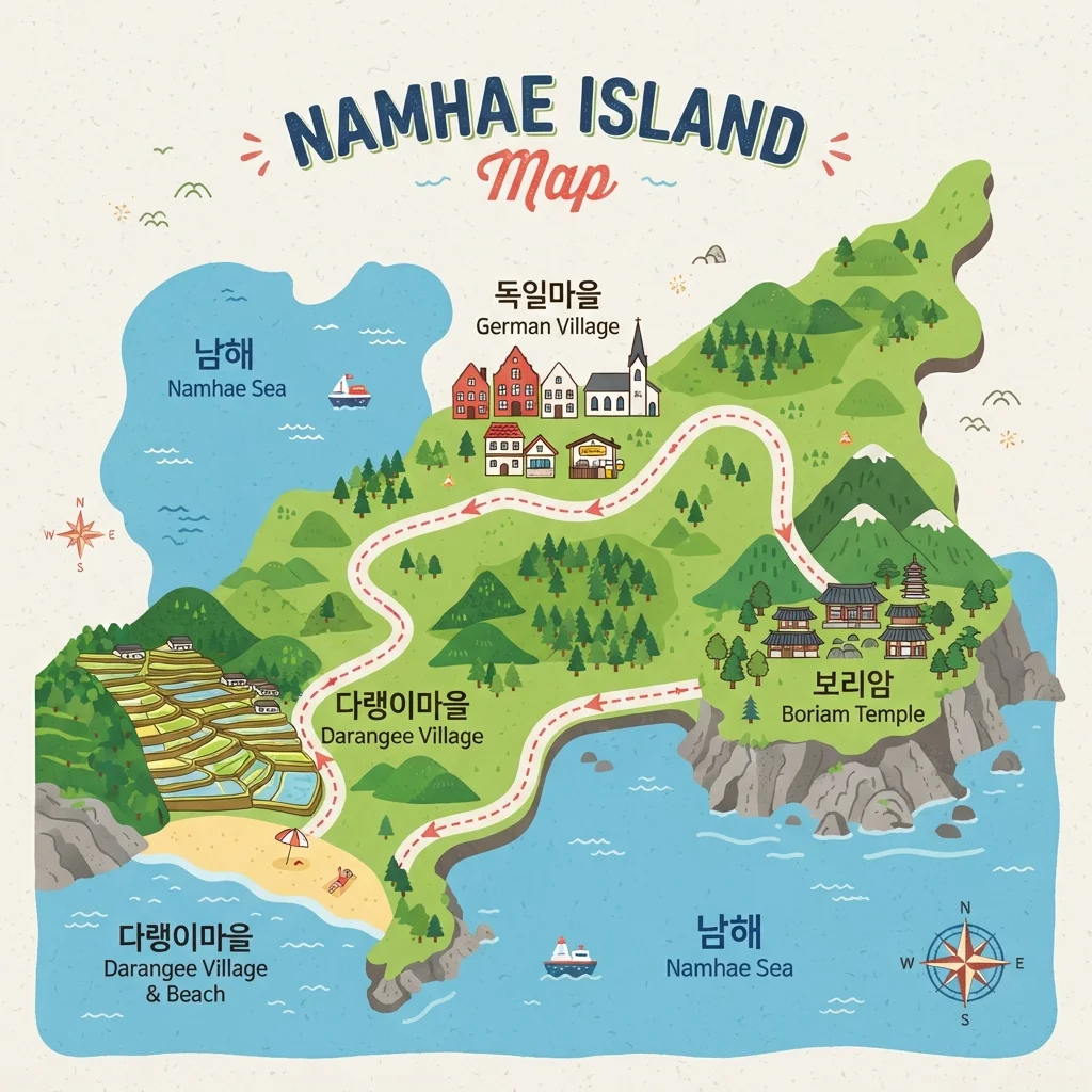 실패 없는 남해 1박 2일 최적 동선