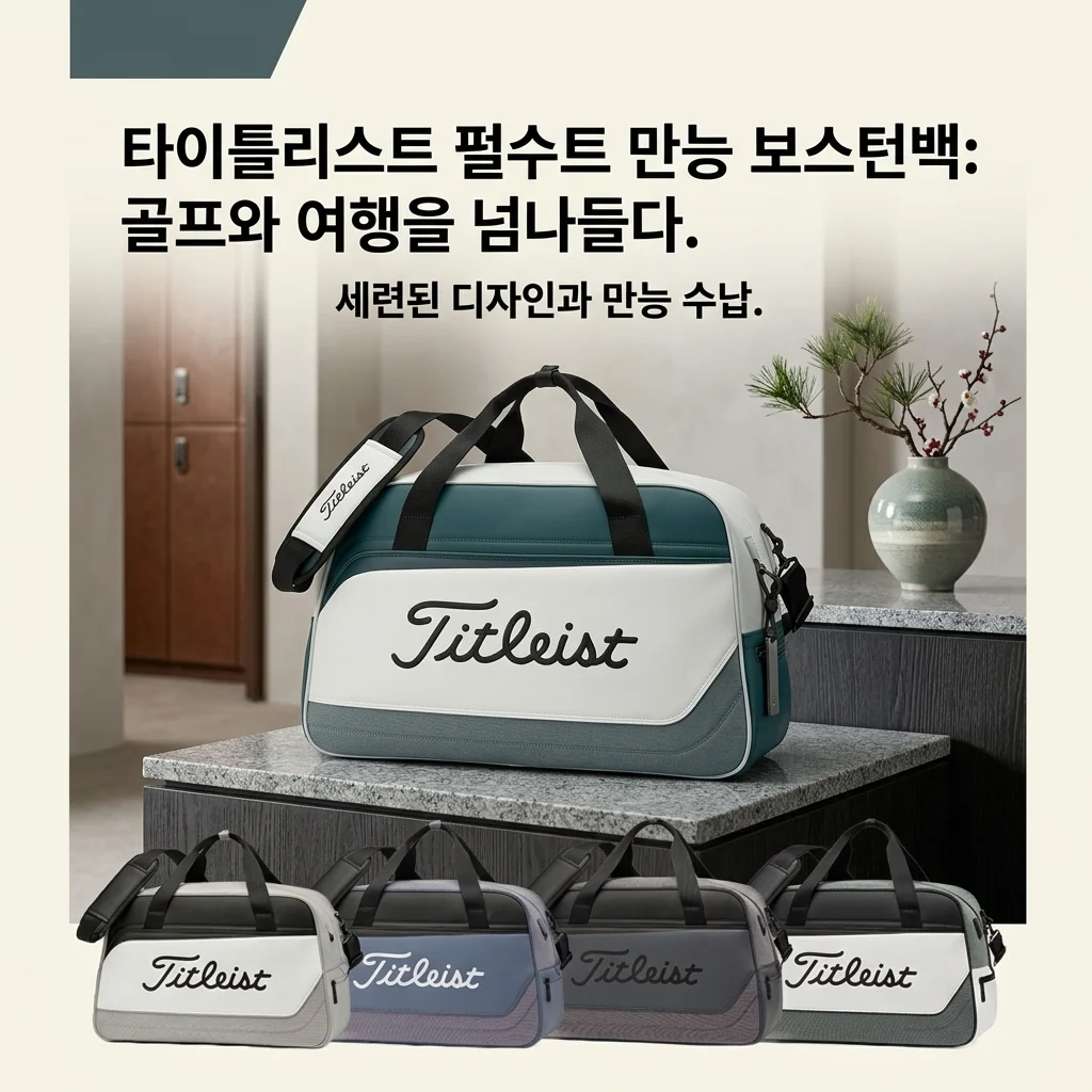 아쿠쉬네트코리아 타이틀리스트 펄수트 TA25PSBB, 골프 여행까지 끝내는 만능 보스턴백 추천