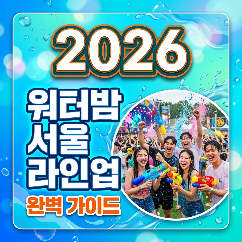 워터밤 서울 2026 출연진 라인업 및 티켓 준비물 완벽 정리