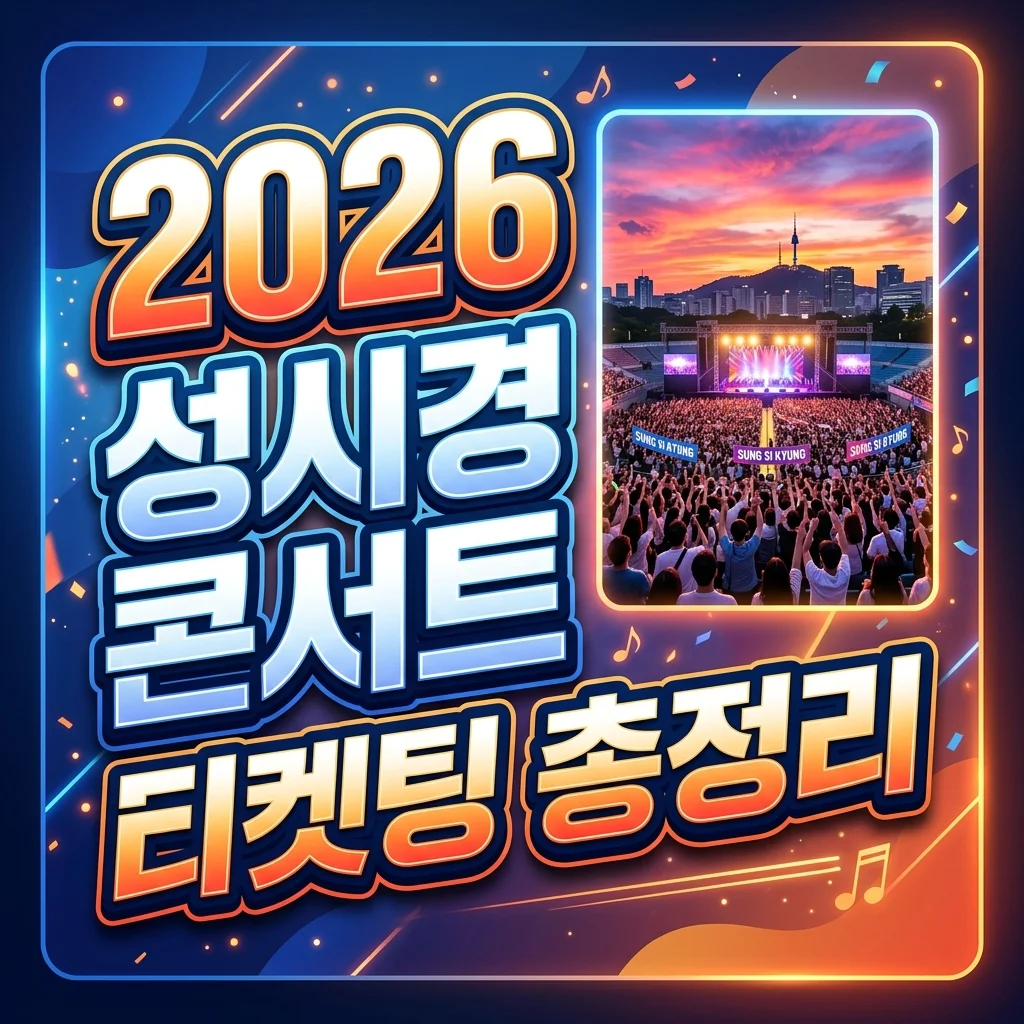 2026 성시경 with friends 자 오늘은 예매 일정 및 라인업 총정리