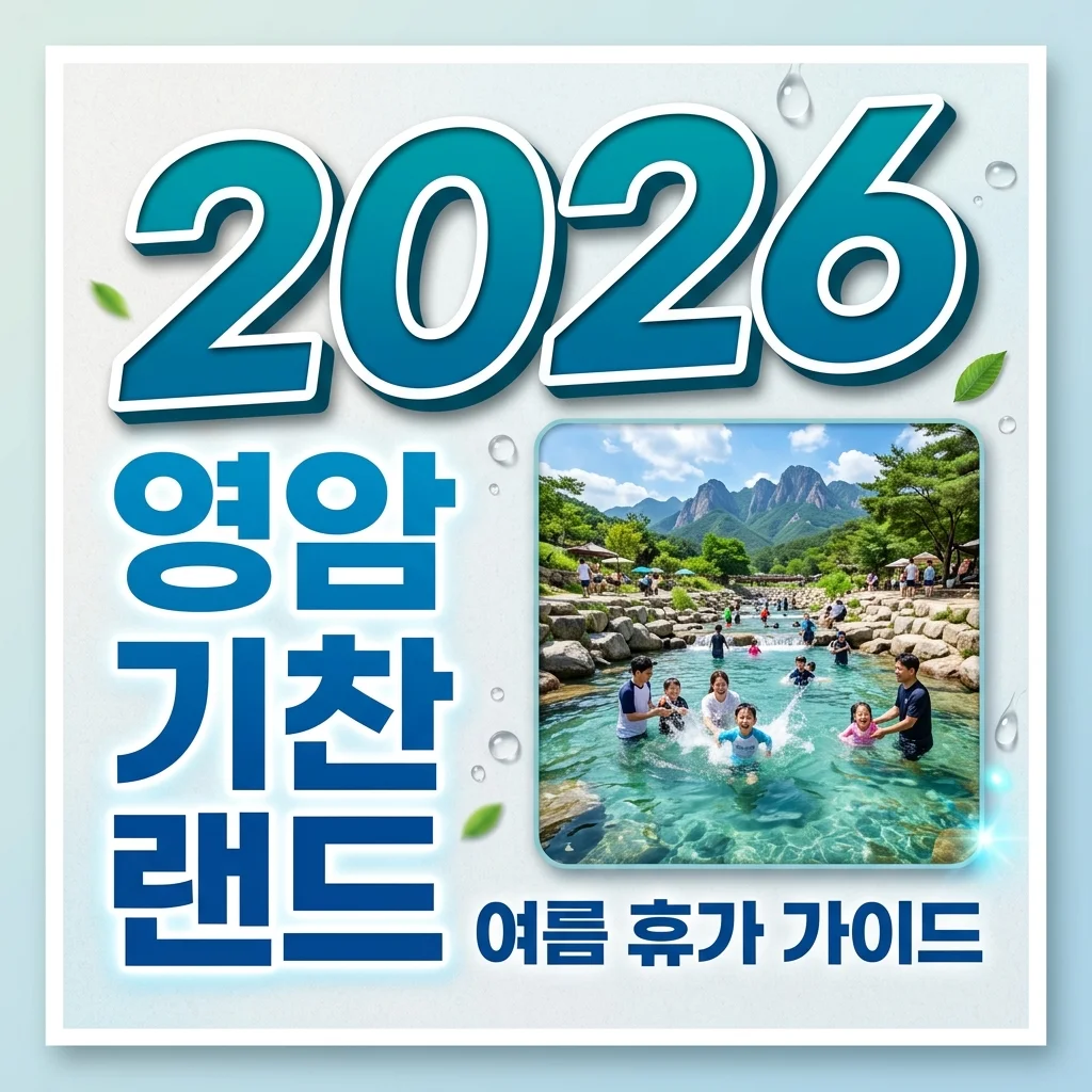 영암 기찬랜드 2026 총정리: 수영장 평상 예약부터 글램핑 꿀팁까지