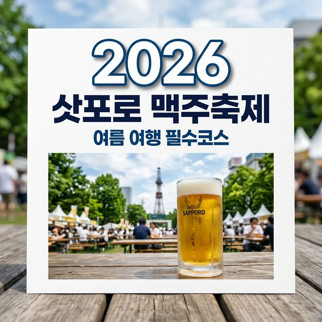 삿포로 맥주축제 2026 기간 위치 꿀팁 총정리! 오도리 공원 완벽 가이드