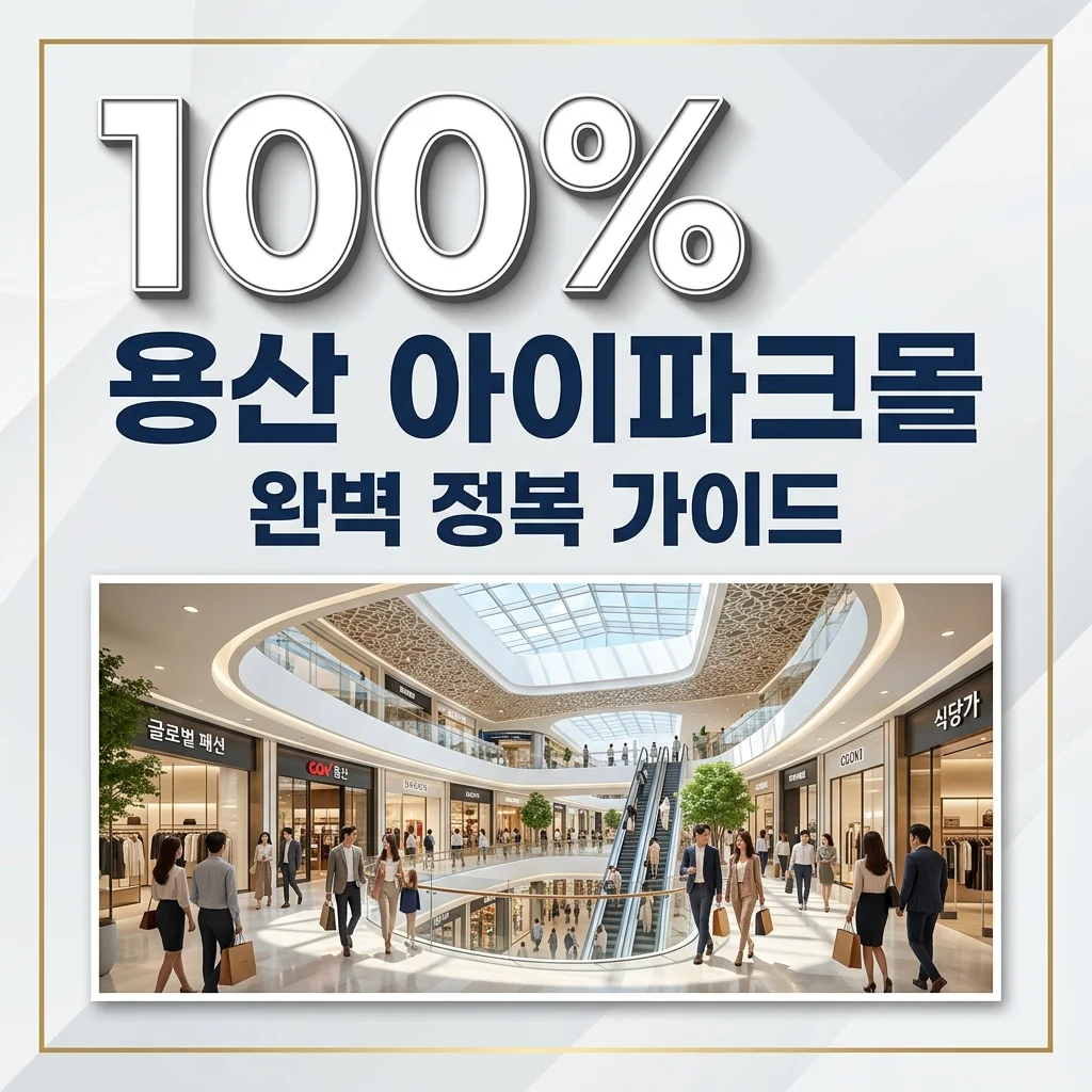 용산 아이파크몰 완벽 가이드: 주차 무료 팁부터 핫플 팝업까지 총정리