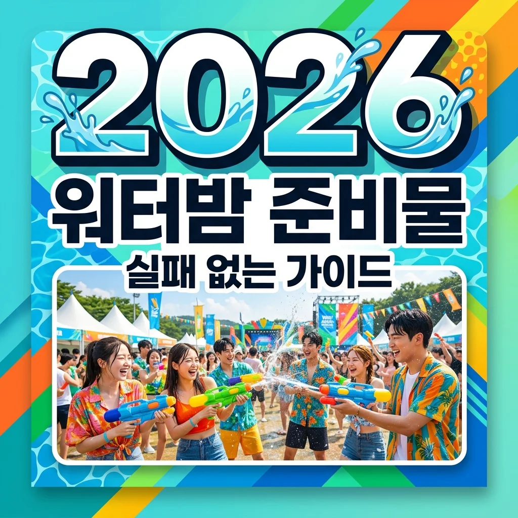 워터밤 준비물 완벽 정리! 2026 코디부터 티켓팅 꿀팁까지 총정리