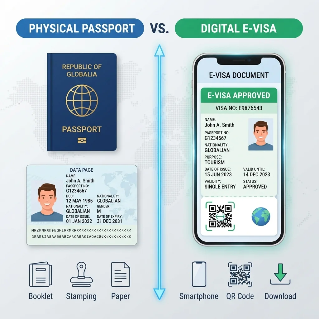 무비자 입국과 E-비자의 차이점