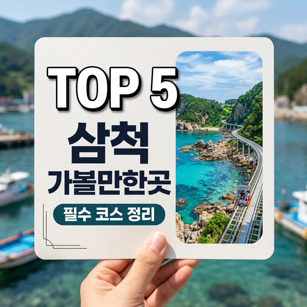 삼척 가볼만한곳 BEST 5 추천! 1박 2일 힐링 코스 및 예약 꿀팁