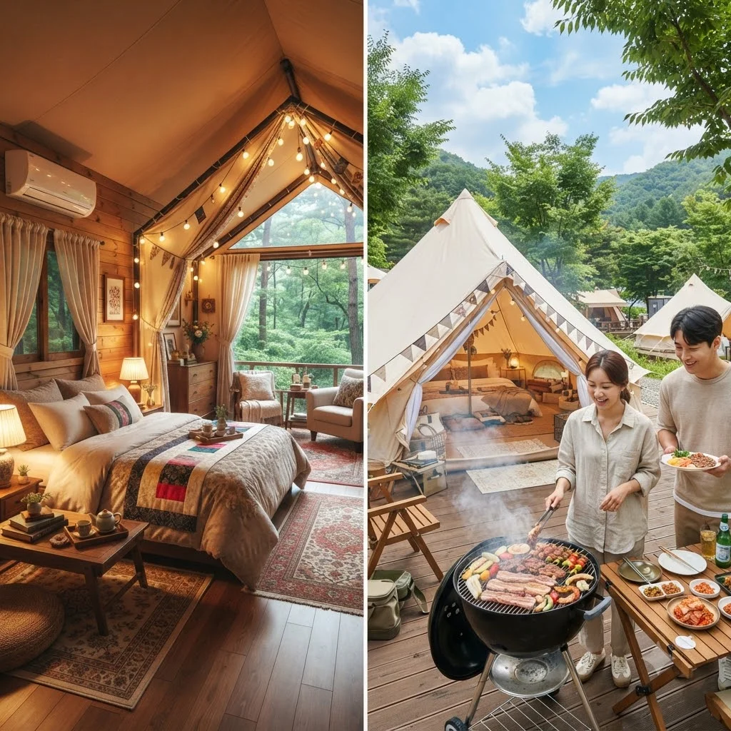 실내 vs 실외 글램핑, 어떤 걸 선택할까?