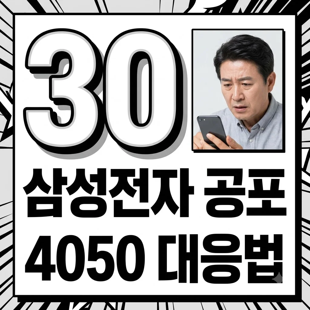 삼성전자 주가 30만원, 4050의 공포? 손실 줄이는 현실적 대응 전략 3가지