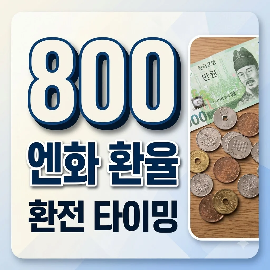 엔화 환율 전망, 지금 환전해도 될까? 800원대 최적 타이밍 분석