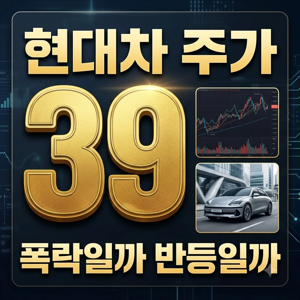 현대차 주가 39만원 회복, 지금 팔아야 할까? 폭락 전조증상 4가지 분석