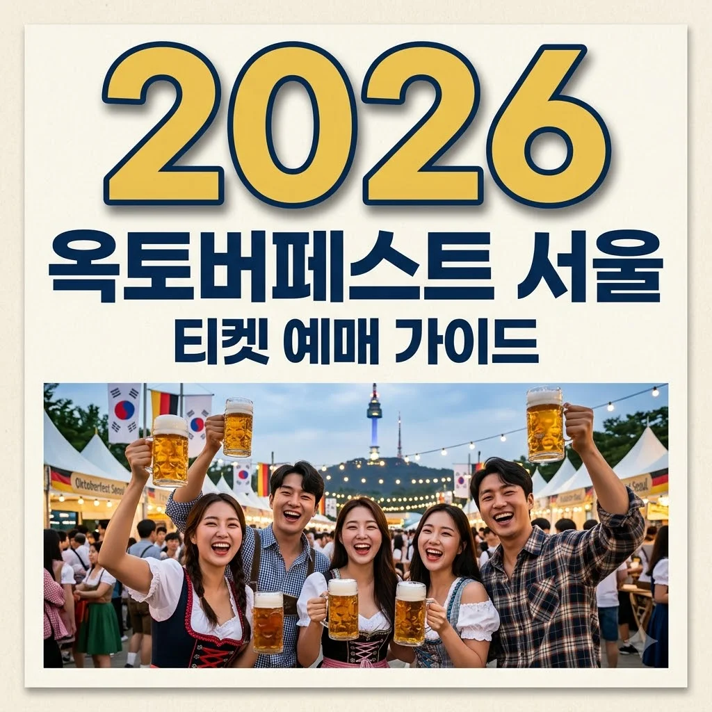 옥토버페스트 서울 2026 예매 방법 및 일정 총정리! 문화비축기지 맥주축제 꿀팁