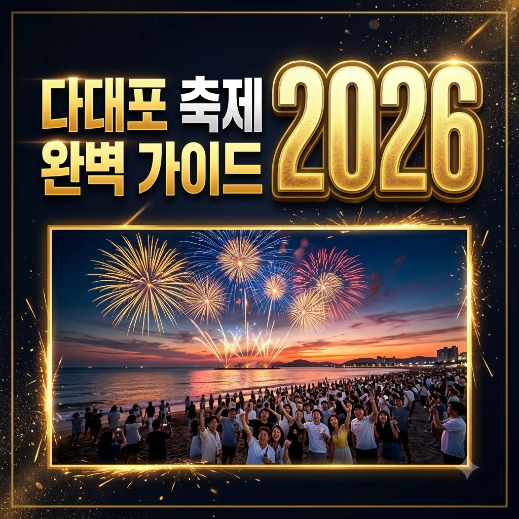 다대포 축제 2026 라인업 일정 불꽃놀이 명당까지 완벽 가이드