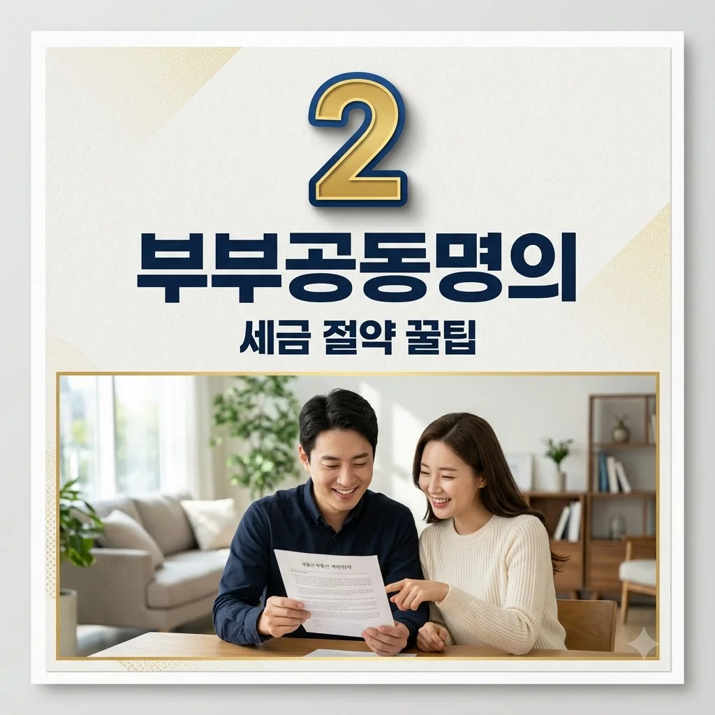 부부공동명의 장단점, 세금 혜택부터 주의점까지 완벽 가이드