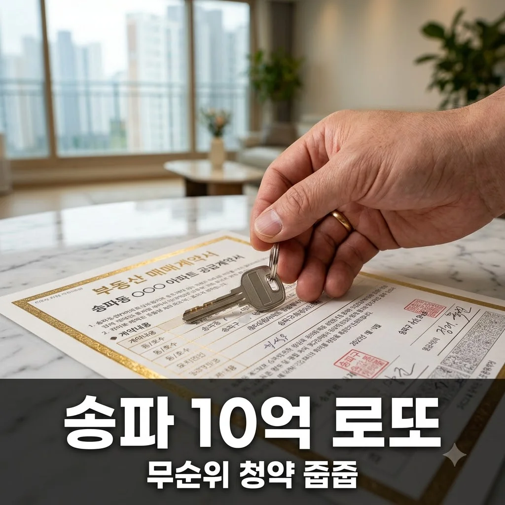 송파 시그니처 롯데캐슬 무순위 줍줍, 10억 로또 청약 자격 및 분양가 완벽 정리