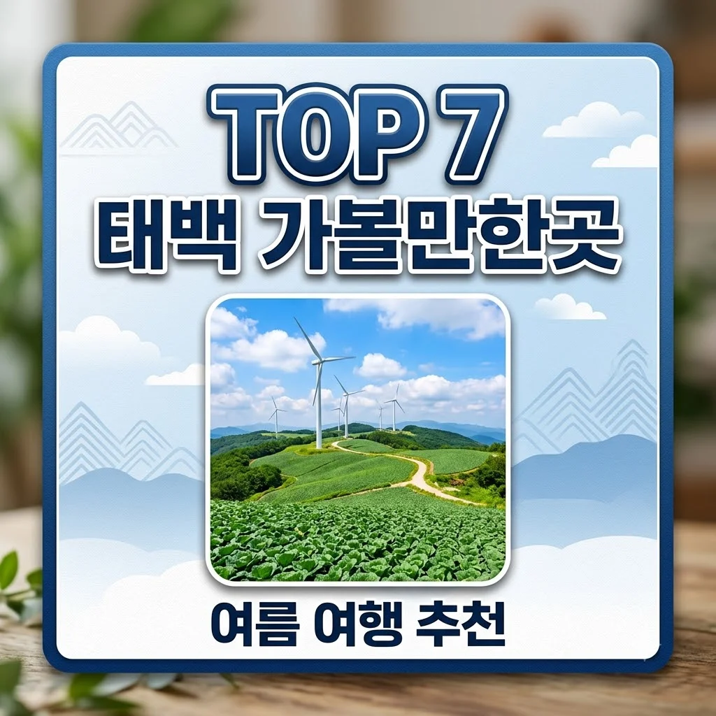 태백 가볼만한곳 TOP 7! 여름 휴가 추천 코스와 시원한 명소 완벽 정리