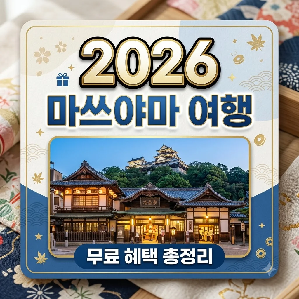 마쓰야마 여행 코스 및 한국인 무료 혜택 총정리: 도고온천부터 맛집까지