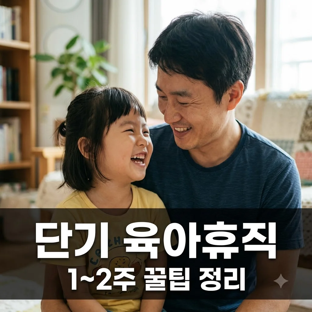 단기 육아휴직 1~2주 사용법 및 급여 총정리 (2026년 8월 시행)