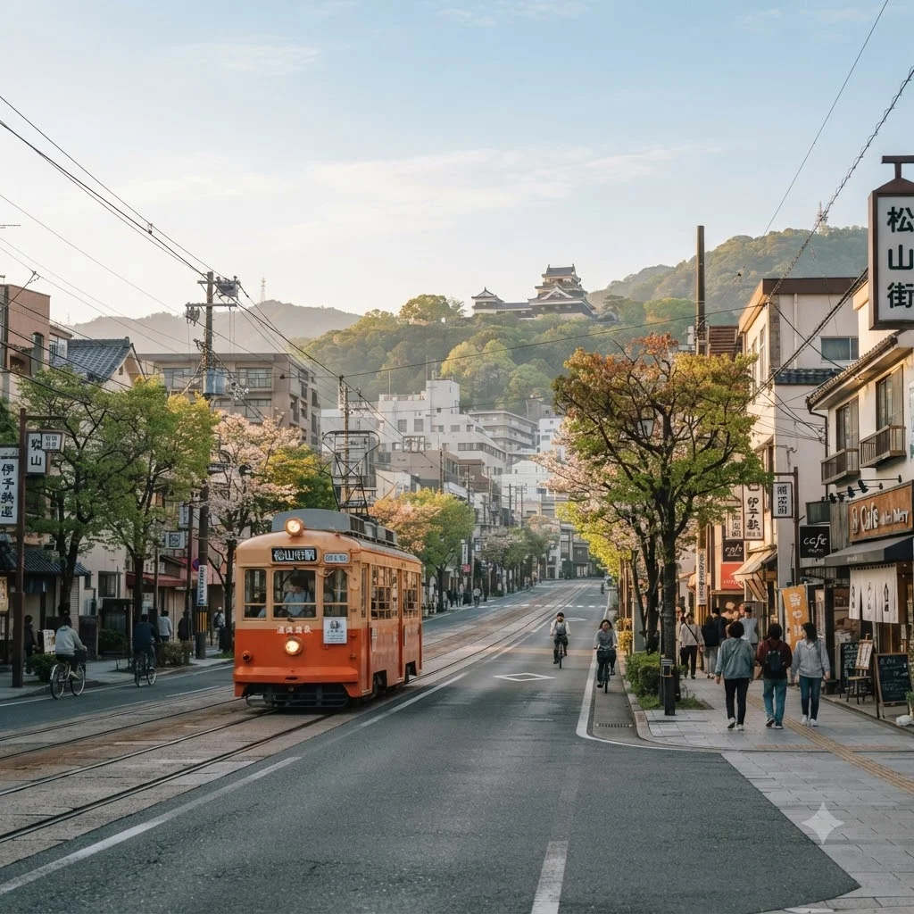 복잡한 도심을 벗어나 만나는 소도시의 낭만, 마쓰야마